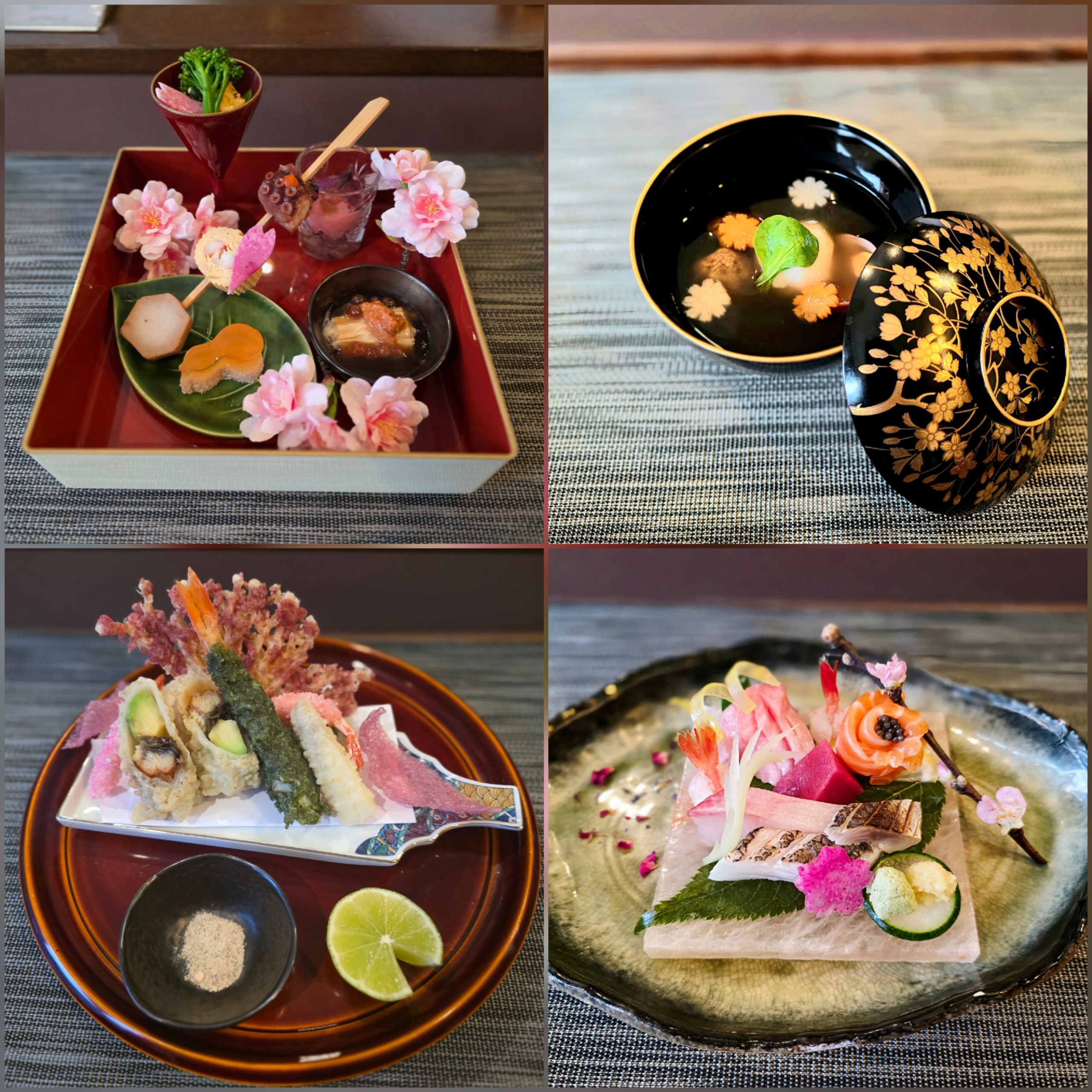 EN Seasonal kaiseki Menu Presentation
